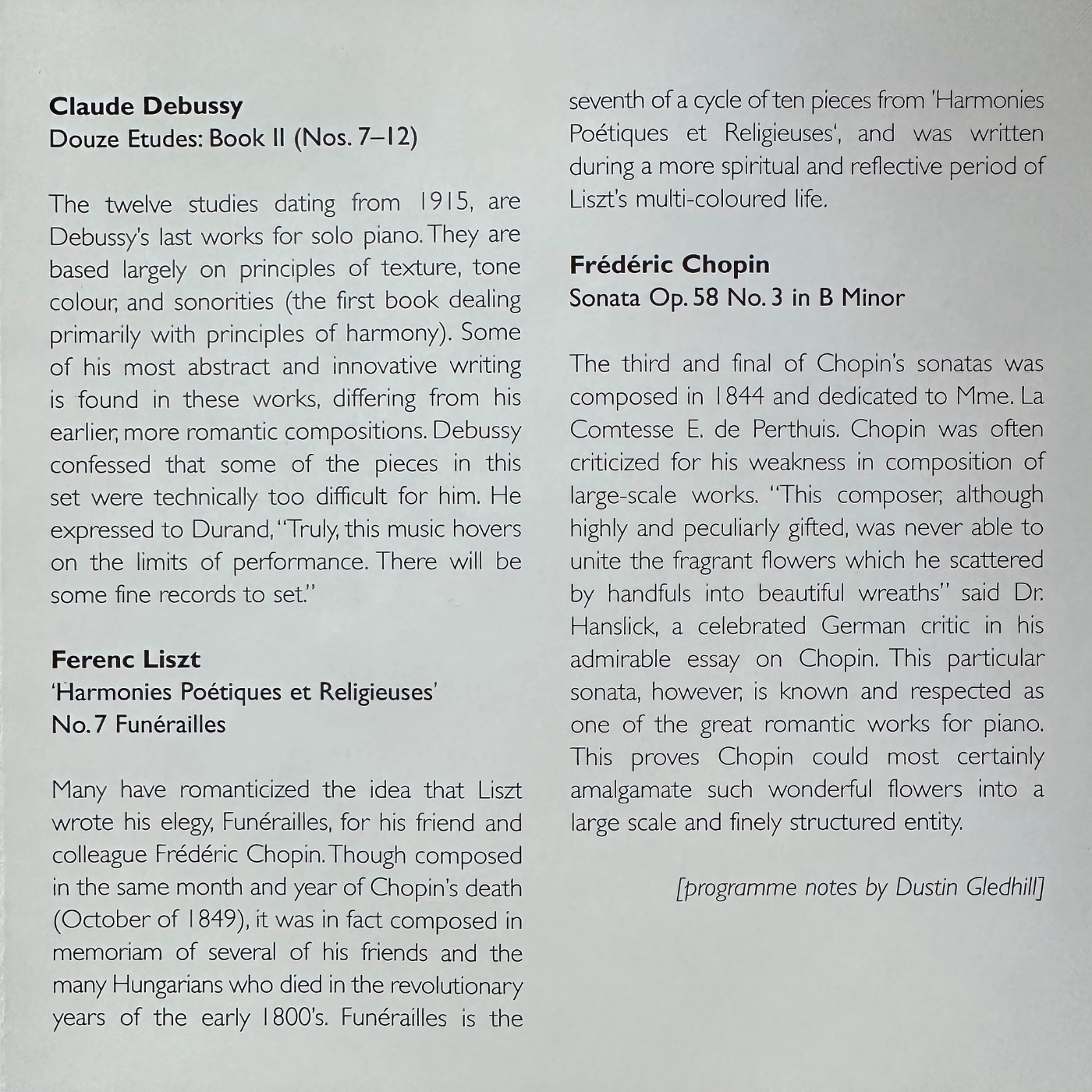 Live at Wigmore Hall - 2006